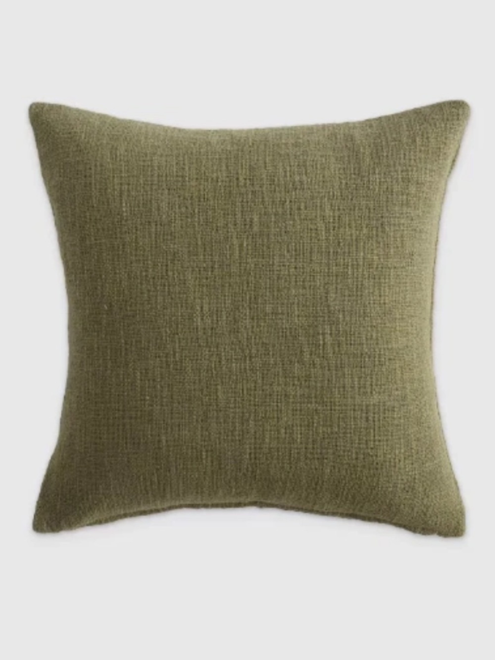 NWT Quince Cotton Slub Pillow Cover in Olive